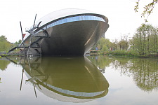 Exterior view of the whale