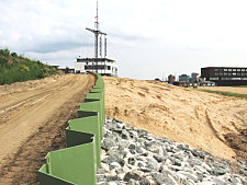 Bauarbeiten Ufer
