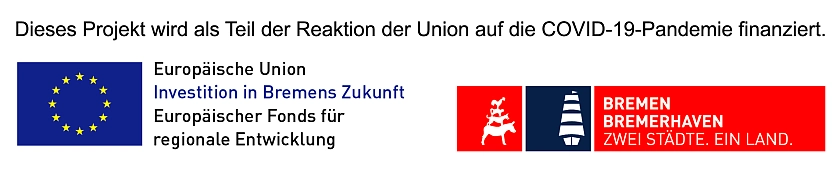 Hier sieht man den Förderhinweis bei REACT-EU Projekten.