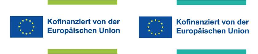 Aufkleber mit farbigen Balken