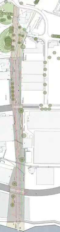 Skizze zur Historische Achse