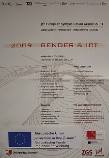 Abbildung des Schildes "Gender und ICT"