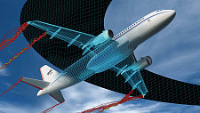3D-Visualisation from an airplane