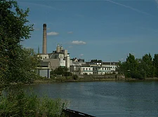 Kistner site with the factory buildings. 