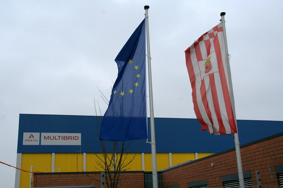 Das Geb&auml;ude der Firma Areva Multibrid in Bremerhaven