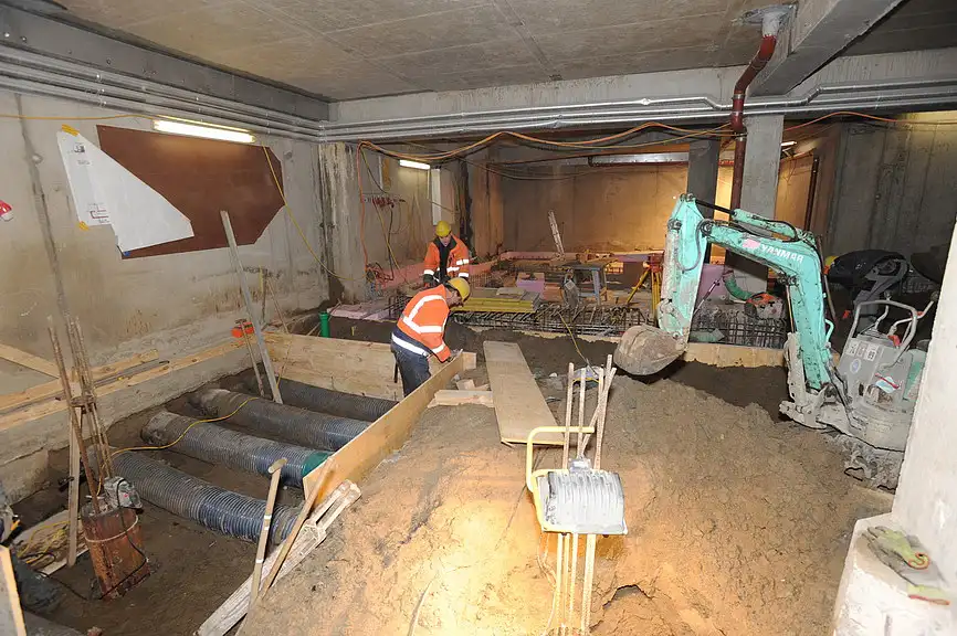 Bauarbeiten Aquarium