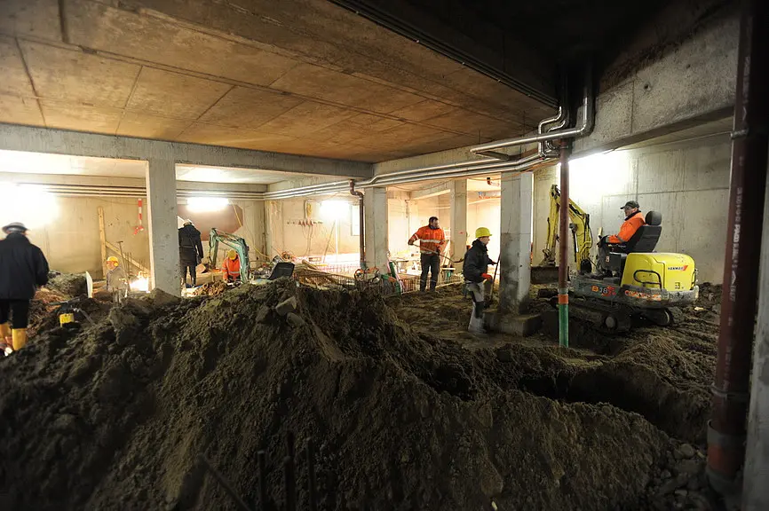 Bauarbeiten Aquarium