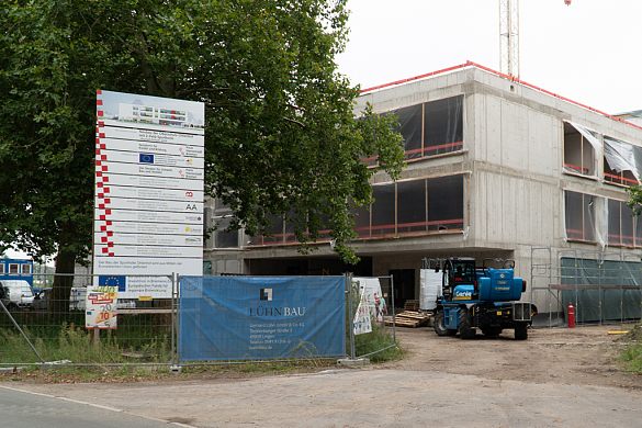 Auf der Baustelle geht es richtig gut voran.