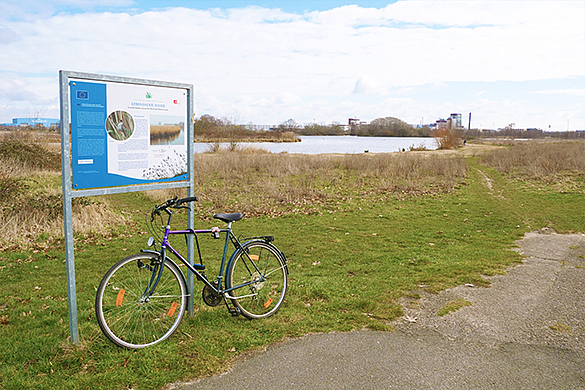 Infotafel an der Uferaue in Habenhausen