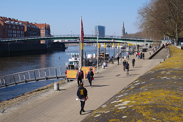 So geht flanieren in Bremen.