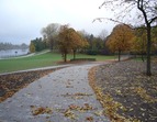 Wiesenfläche im Park am Weserwehr