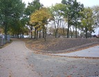 Wiederhergestellter Weg im Park am Weserwehr