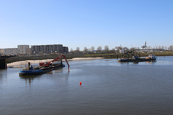 Overview of the construction site