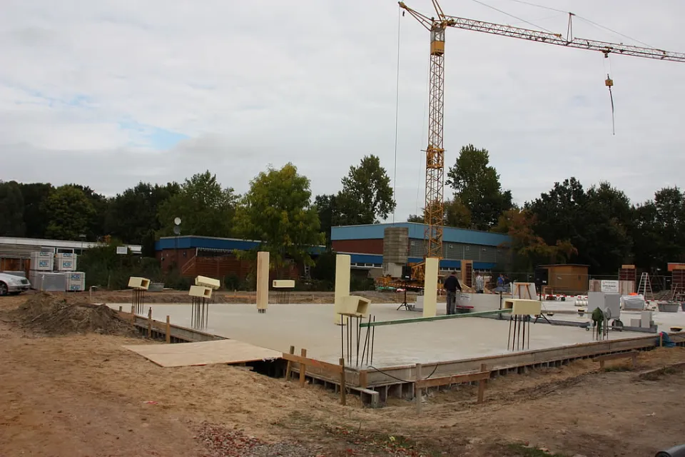 Hier entsteht das Quartiersbildungszentrum mit der Mensa