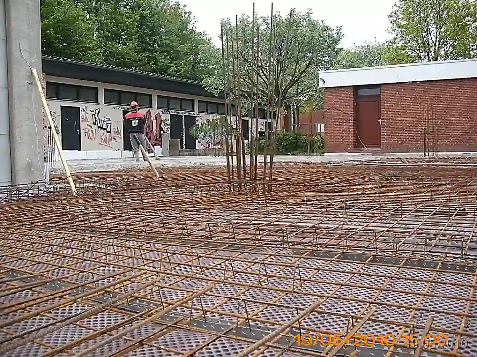 Baustelle am Sportzentrum Bremen-Mar&szlig;el