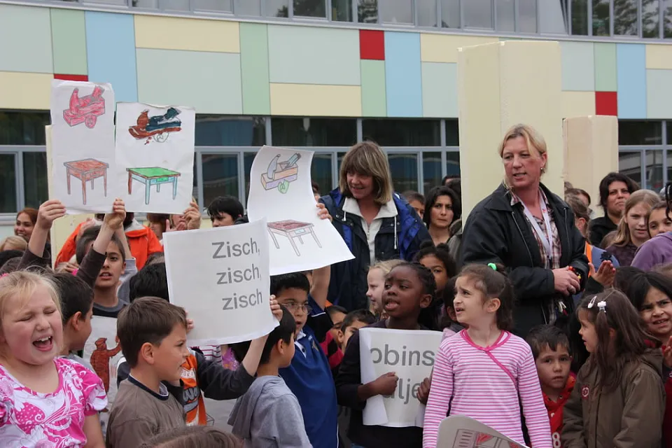 Ein Lied zur Unterst&uuml;tzung der Bauarbeiten 