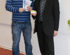 Herren Gerhard und Prietz mit Flyer