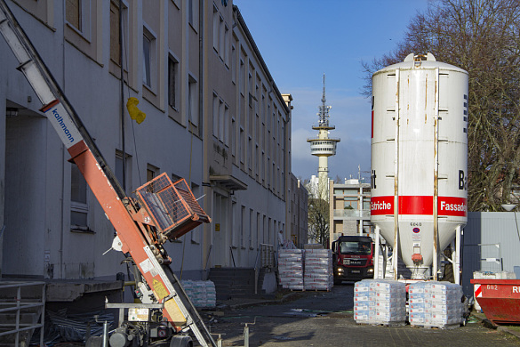 Baustelle im Januar 2021