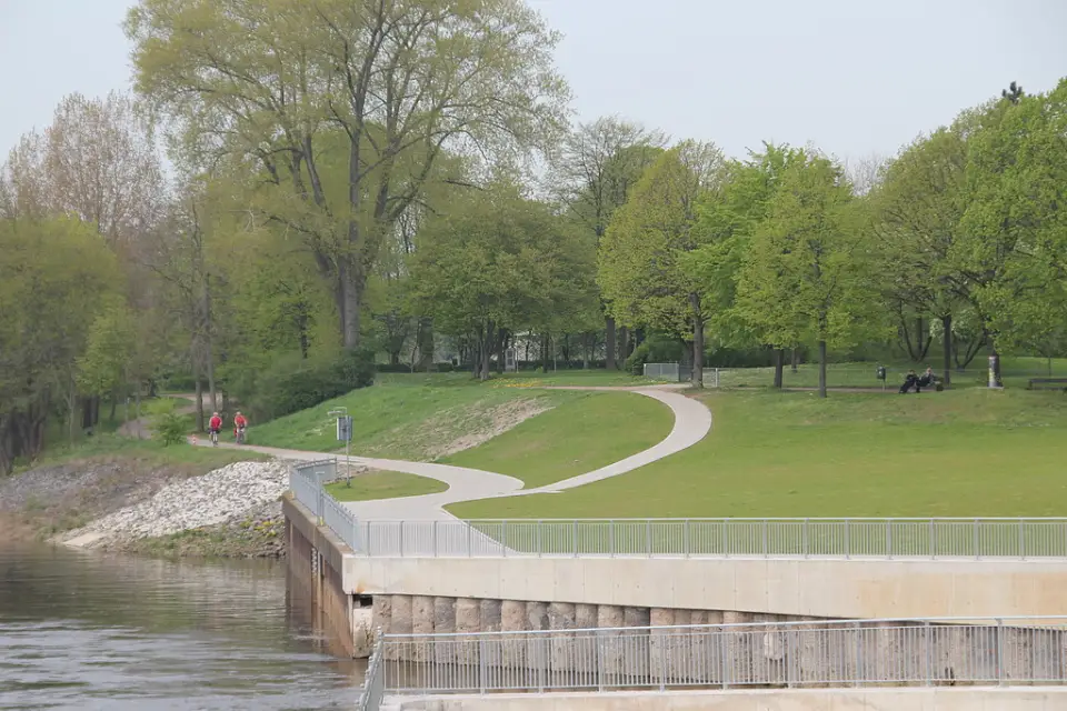 Blick auf den neuen Park
