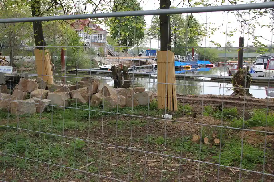 Blick auf die Baustelle