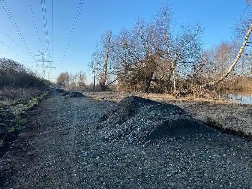 Die Arbeiten an dem neuen Rundweg