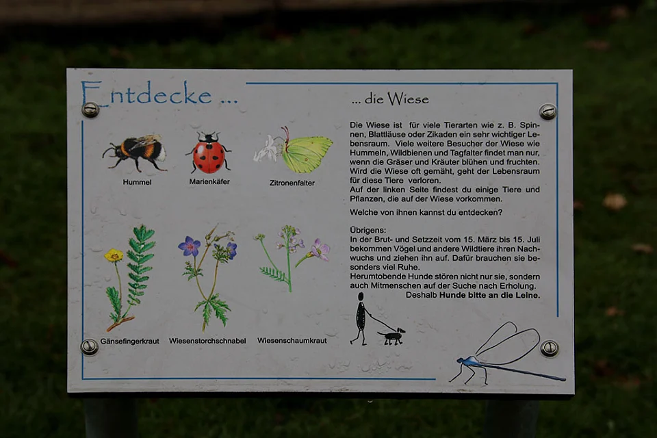 Erl&auml;uterungstafeln f&uuml;r die einzelnen Angebote