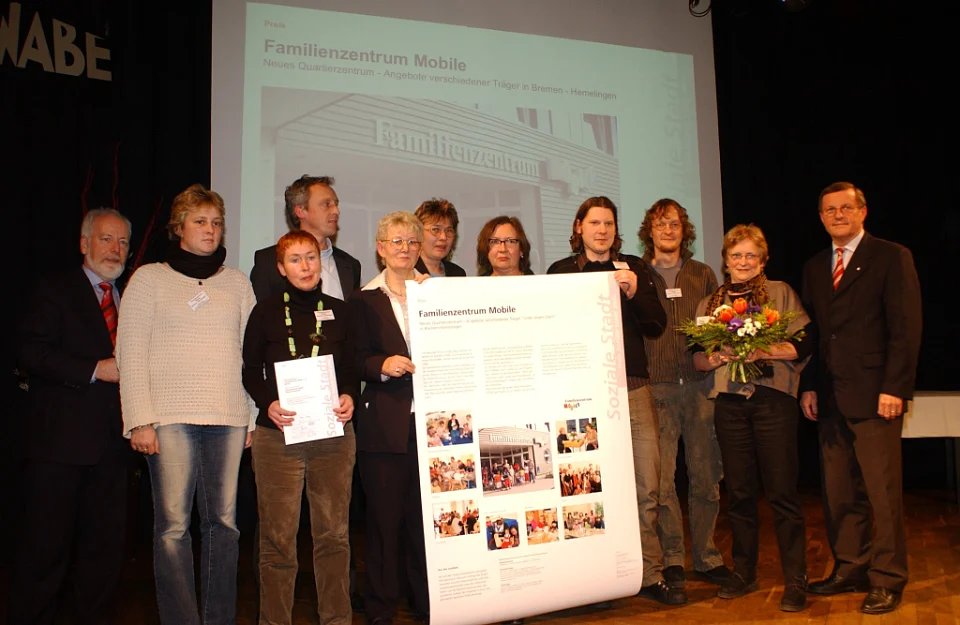 Bild von der Preisverleihung "Soziale Stadt" 2006