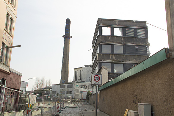 Demolition work on the Kistner site is underway