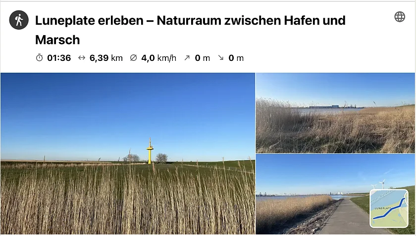 Luneplate erleben – Naturraum zwischen Hafen und Marsch