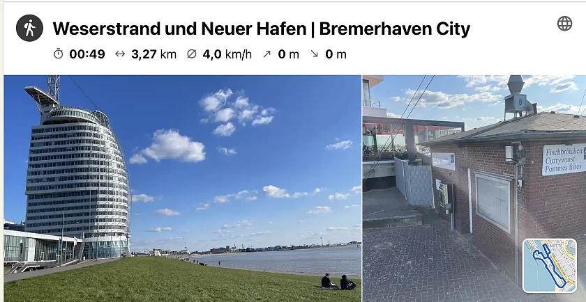 Weserstrand und Neuer Hafen | Bremerhaven City