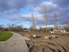 Park vor Baumpflanzung