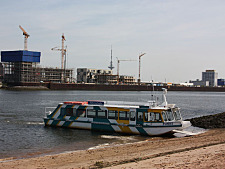 ferry on the banks