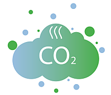 Wolke mit CO2 Schriftzug, Shutterstock von Von LiveVector